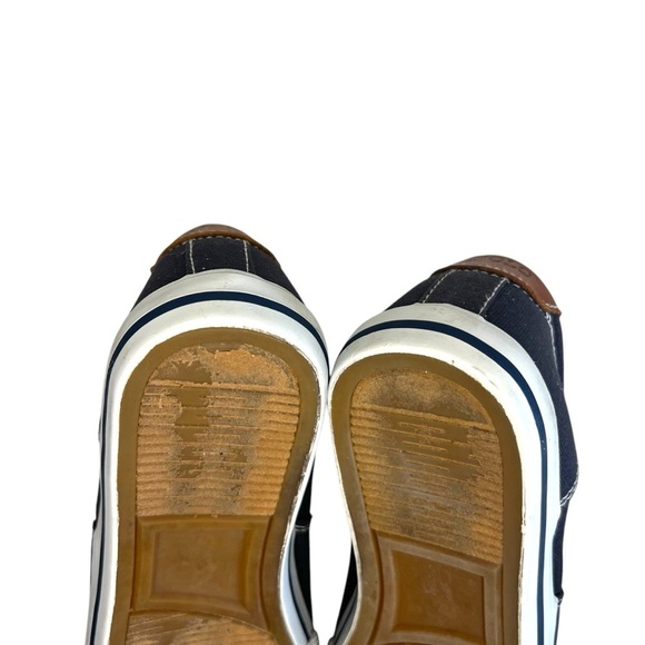 POLO RALPH LAUREN Vito Canvas and Leather Sneaker Blue M 7/W 8.5 - Picture 7 of 8